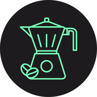 kahve simgesi, vektör illüstrasyonu