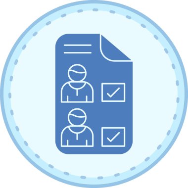 Belgenin bir simgesinin vektör illüstrasyonu