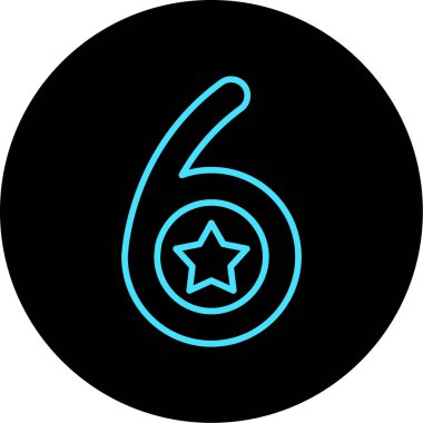 Siyah arkaplanda beş yıldız simgesi izole edildi. En iyi favori, en iyi derecelendirme, ödül sembolü. vektör.