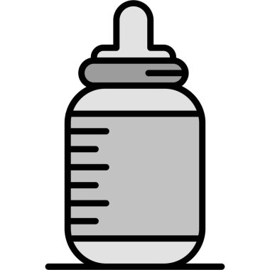 süt şişesi vektör simgesi