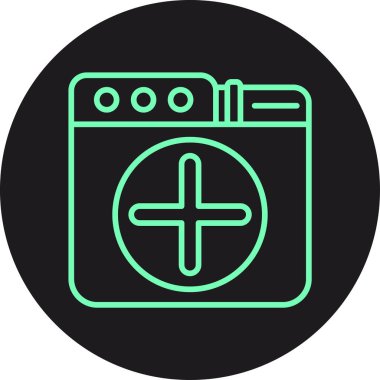 Benzersiz elektrik vektör simgesi