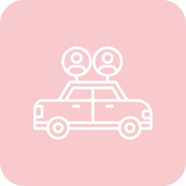 araba vektör simgesi modern basit vektör illüstrasyonu