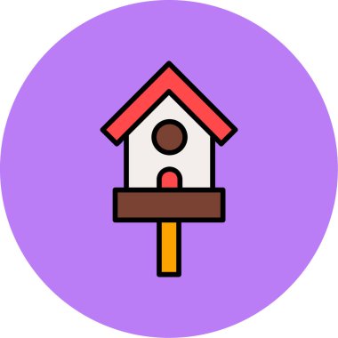 Ev simgesinin vektör illüstrasyonu