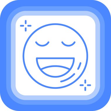 Mutlu Emoji simge tasarlamak vektör