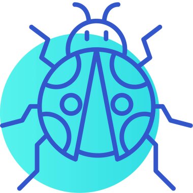 Böcek. Web simgesi basit tasarım