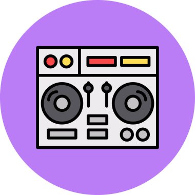 Müzik kavramı simge vektör çizim