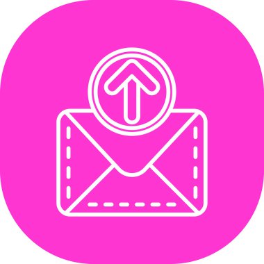 E-posta. Web simgesi basit illüstrasyon