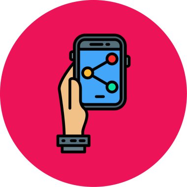 akıllı saat simge vektör illüstrasyonu