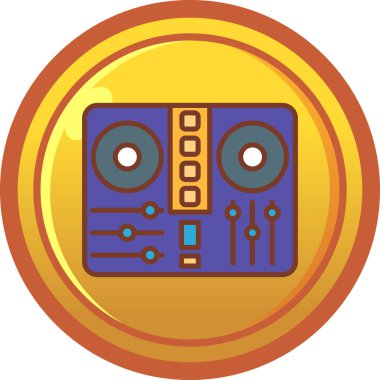 Bozuk para simgesi, modern tasarım çizimi