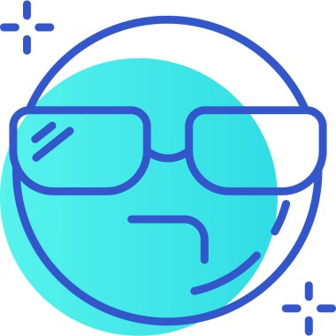 Gezegenin modern bir simgesinin vektör çizimi