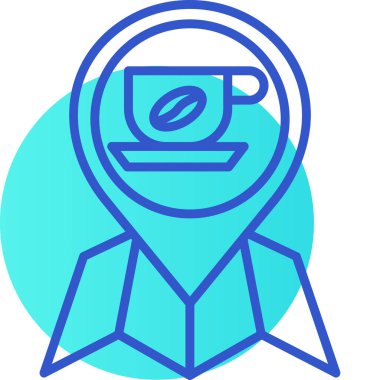 Kahve fincanı. Basit resimleme