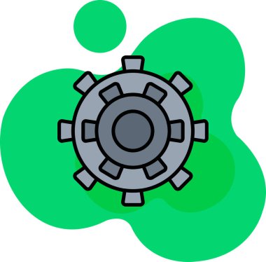 dişli simgesi vektör tasarımı