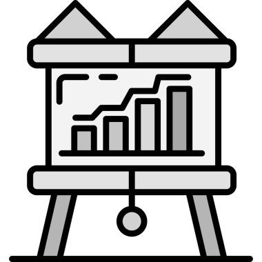 grafik ikonu vektör illüstrasyonu