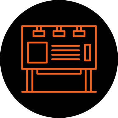 Modern bir simgenin vektör illüstrasyonu