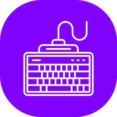 Klavye web simgesi vektör çizimi