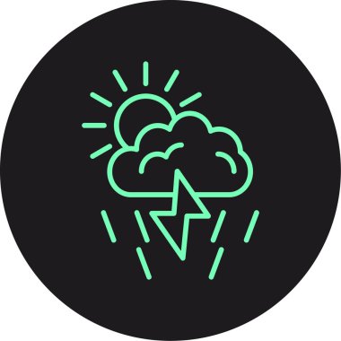 Vektör yıldırım simge tasarlamak