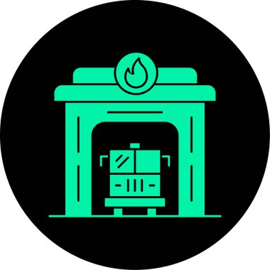 gaz sobası simgesi modada izole edilmiş arkaplan