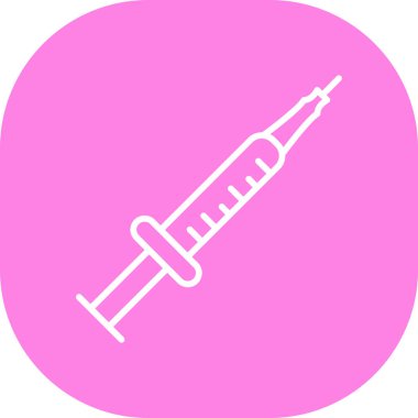 Şırınga ikonu. Web illüstrasyonu