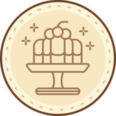 Bir karikatür yemeğinin vektör çizimi