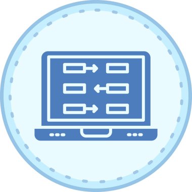 Web simgesi, basit vektör illüstrasyonu