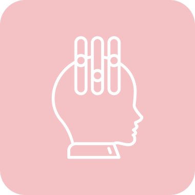 İnsan kafası ve insan beyni simgesi