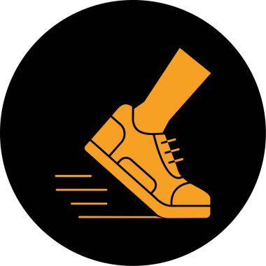 Bir çift spor ayakkabısının vektör çizimi