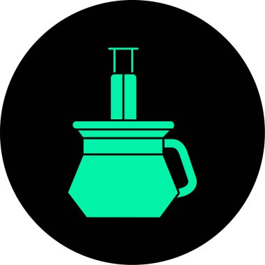 Eşsiz sıcak su ısıtıcısı vektör simgesi