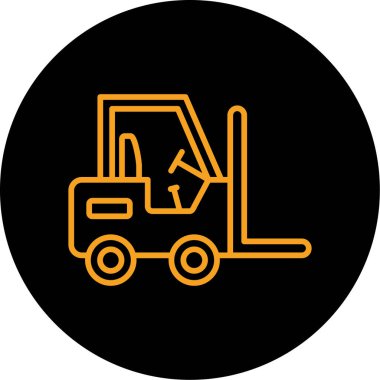 İnşaat kamyonu vektör simgesi