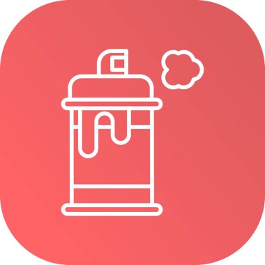 Bir şişenin vektör illüstrasyon simgesi