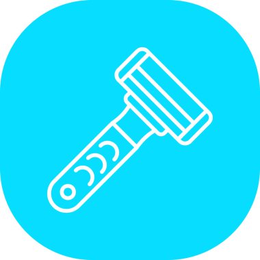 Çekiç Simgesi Soyut Arka Gruplandırmada İzole Edildi