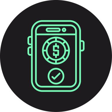 Vektör Mobil simge illüstrasyonu