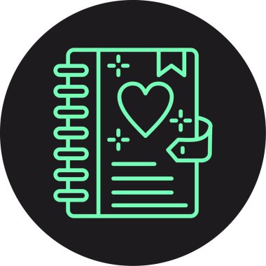 Projeniz için vektör kalp simgesi