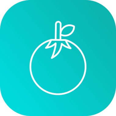 Benzersiz elma vektörü simgesi