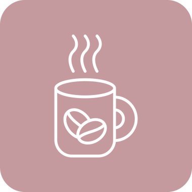 Çay. Web simgesi basit tasarım