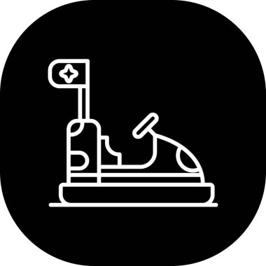 Bir mikroskop simgesinin vektör çizimi