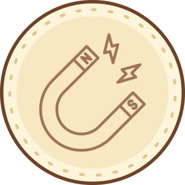 Tek bir izole simgenin vektör illüstrasyonu