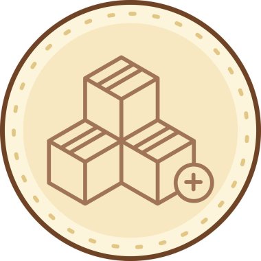 Modern bir simgenin vektör illüstrasyonu