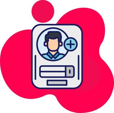 Doktor. Web simgesi basit illüstrasyon