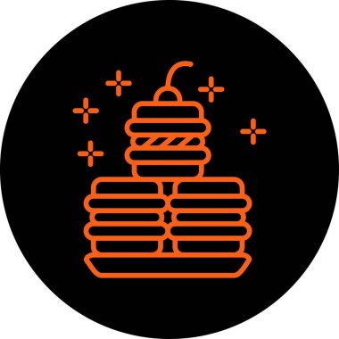 yiyecek ikonu vektör illüstrasyonu