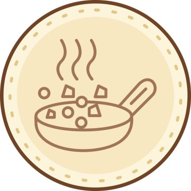 yiyecek web simgesi basit illüstrasyon