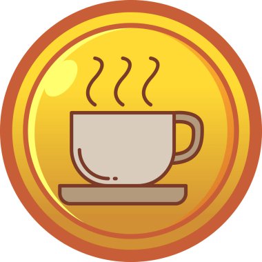 kahve fincanı vektör simgesi