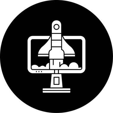 vektör lcd simgesi illüstrasyonu