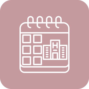 Takvim. Web simgesi basit illüstrasyon