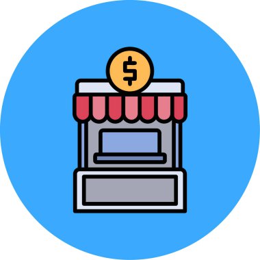 Modern simgenin vektör illüstrasyonu