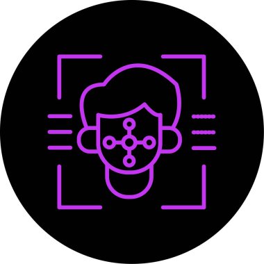 güzel kullanıcı arayüzü vektör çizgisi simgesi