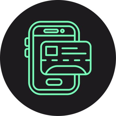 Vektör Mobil simge illüstrasyonu