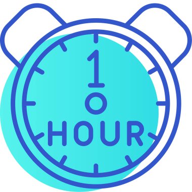 Saat simgesinin vektör illüstrasyonu