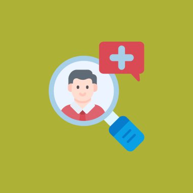 Tıbbi simgenin düz tasarım vektör çizimi