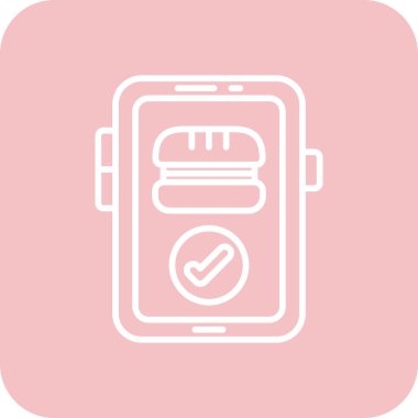 akıllı telefon simgesi soyut olarak izole edildi