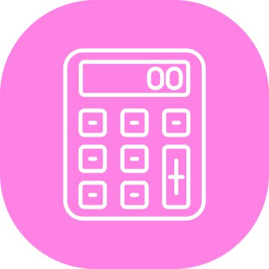 hesap makinesi simgesi, vektör illüstrasyonu